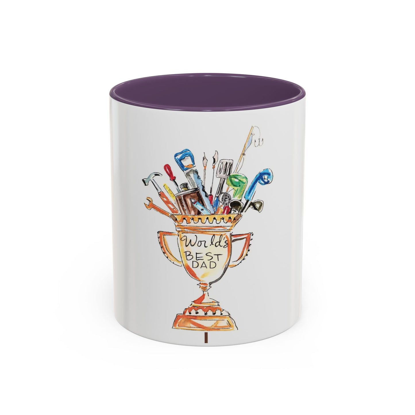 World's Best Dad Trophy Coffee Mug — Father's Day Tool Cup 11/15oz