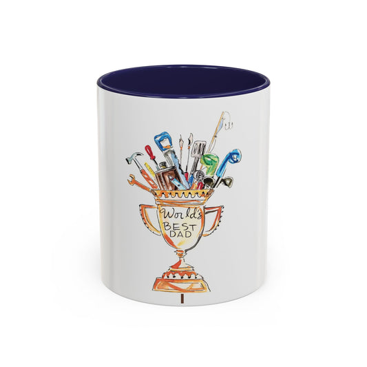 World's Best Dad Trophy Coffee Mug — Father's Day Tool Cup 11/15oz