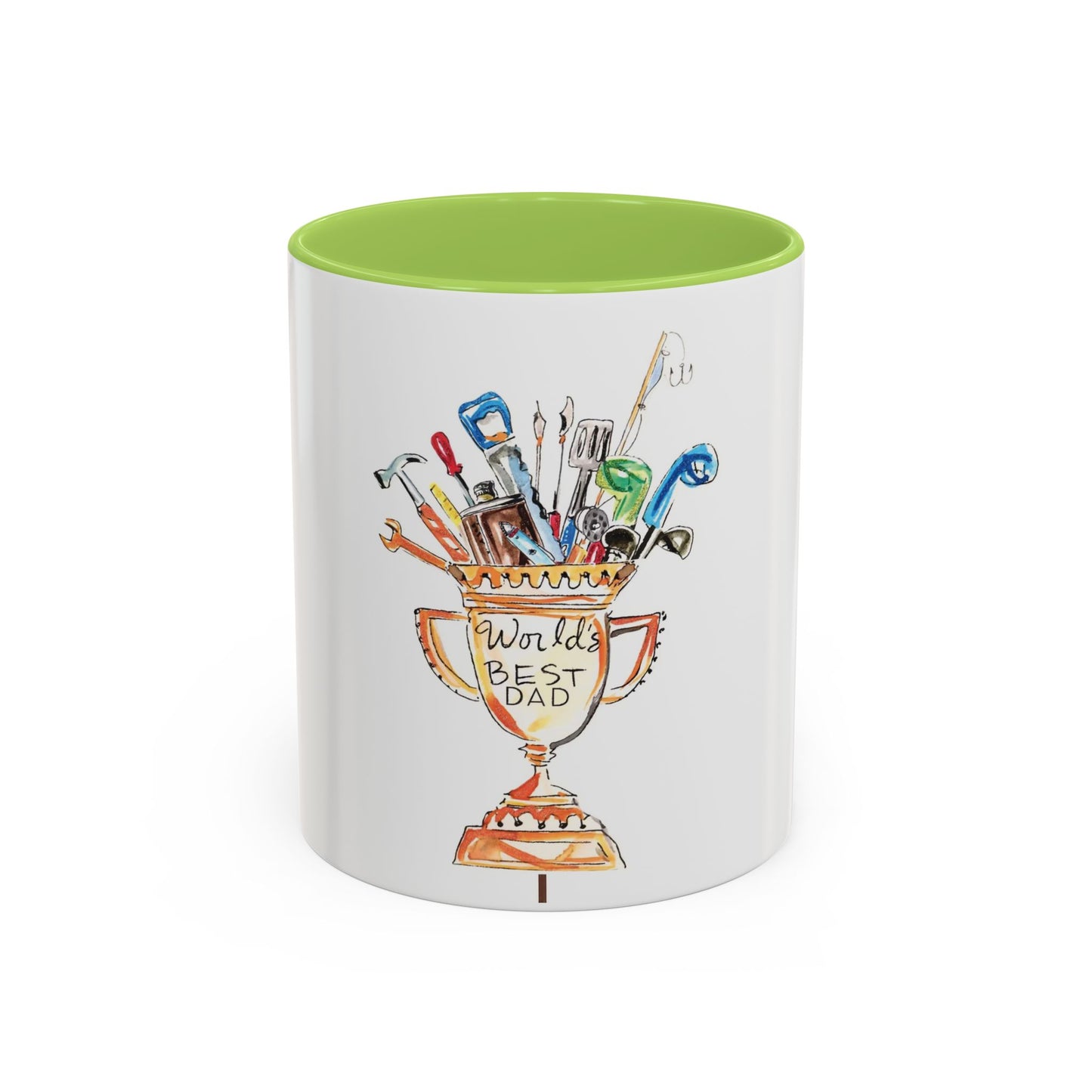 World's Best Dad Trophy Coffee Mug — Father's Day Tool Cup 11/15oz