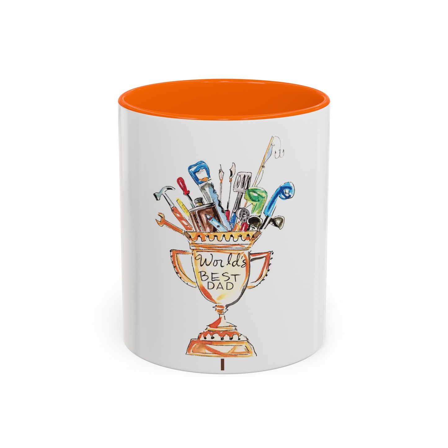 World's Best Dad Trophy Coffee Mug — Father's Day Tool Cup 11/15oz