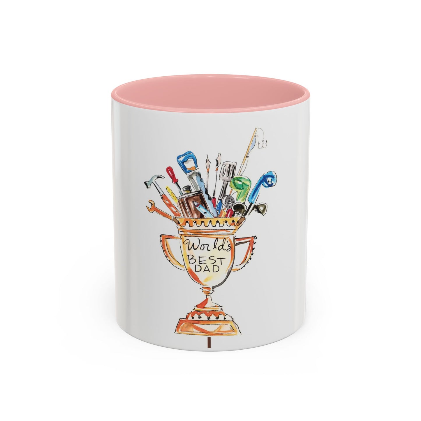 World's Best Dad Trophy Coffee Mug — Father's Day Tool Cup 11/15oz