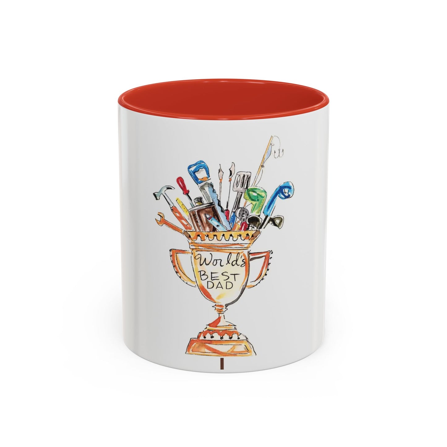 World's Best Dad Trophy Coffee Mug — Father's Day Tool Cup 11/15oz