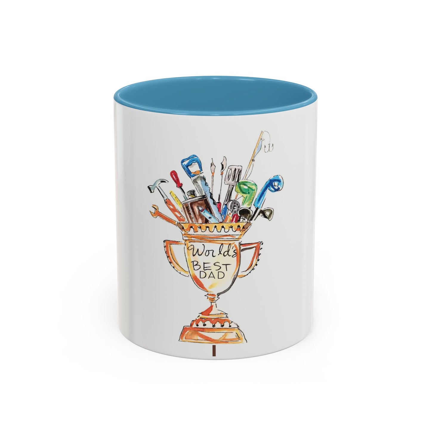 World's Best Dad Trophy Coffee Mug — Father's Day Tool Cup 11/15oz